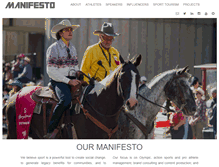 Tablet Screenshot of manifestosport.com